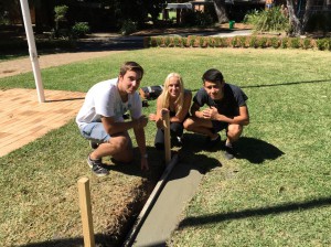 The concrete footing