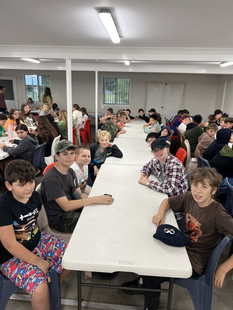 Students at Dinner