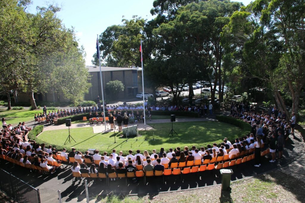 Gymea ANZAC service 2024 Top View