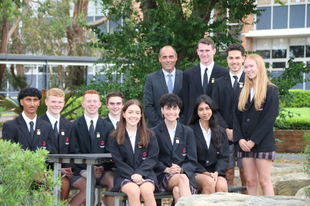 Prefects posing for group photo