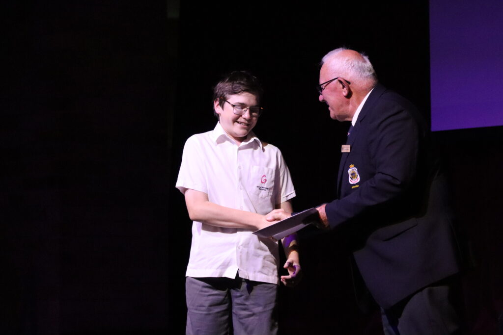 Student Excellence Award recognises commitment, growth and outstanding achievement at Presentation Evening.