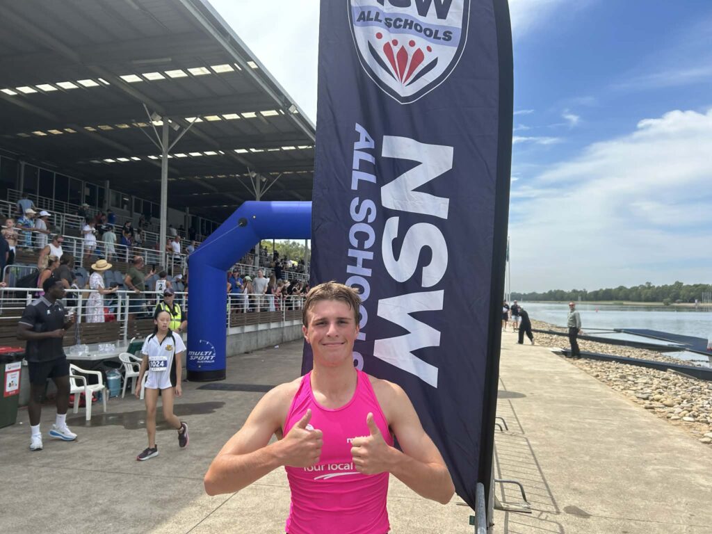 Isaak happy finisher