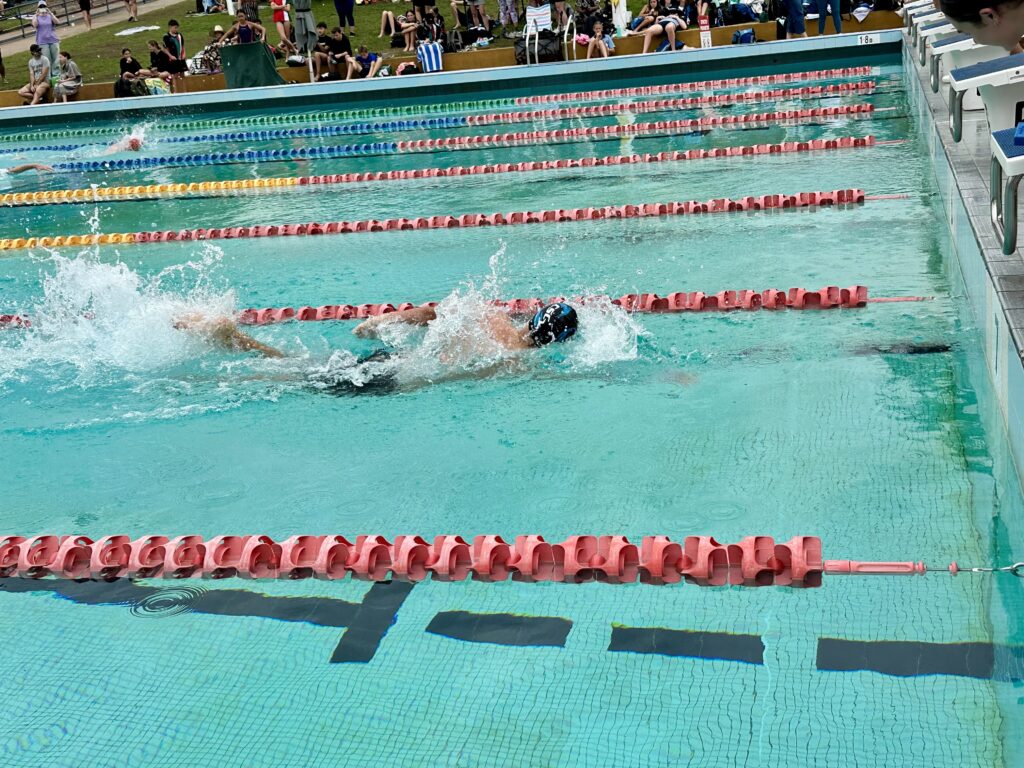 Student swimming in the GTHS Swimming Carnival