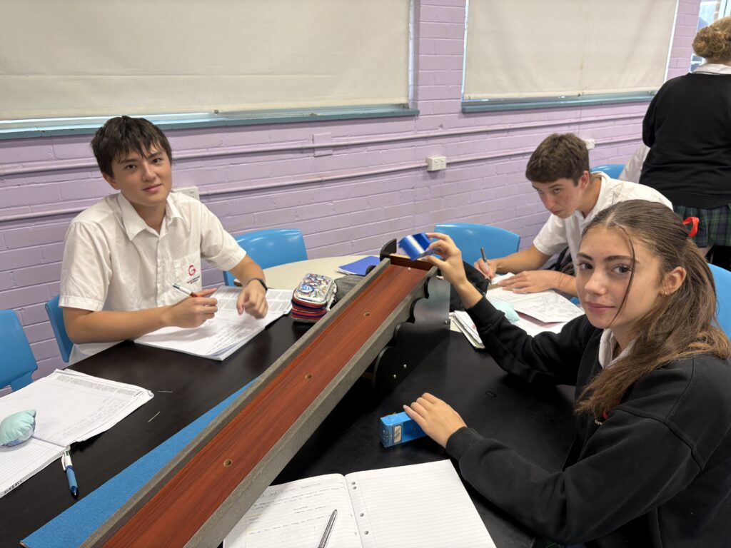 Students Designing a Rube Goldberg