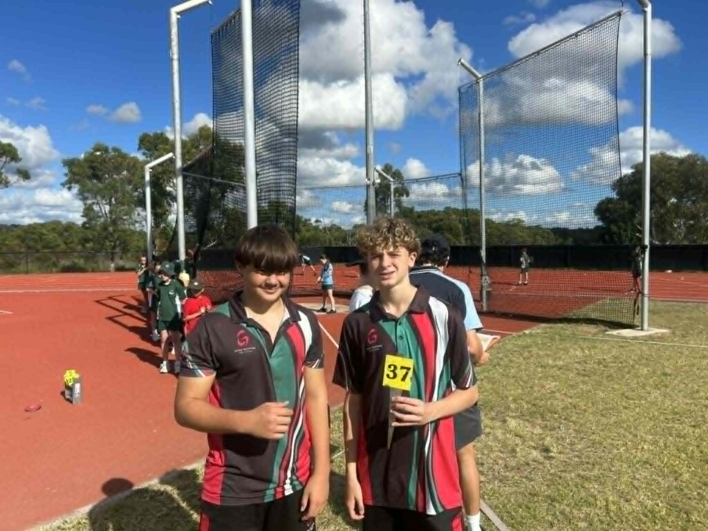 Year 9 PASS students proudly demonstrating leadership and teamwork at Gymea North Athletics Carnival.