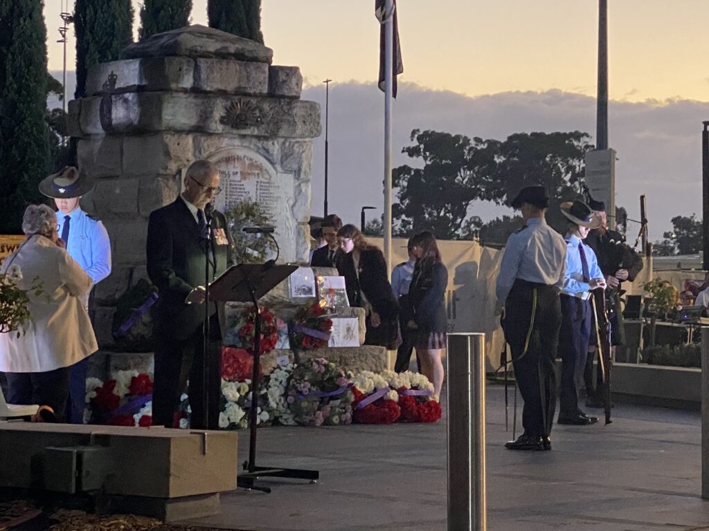 Gymea Technology students honoured servicemen and women through thoughtful wreath laying and reflection.