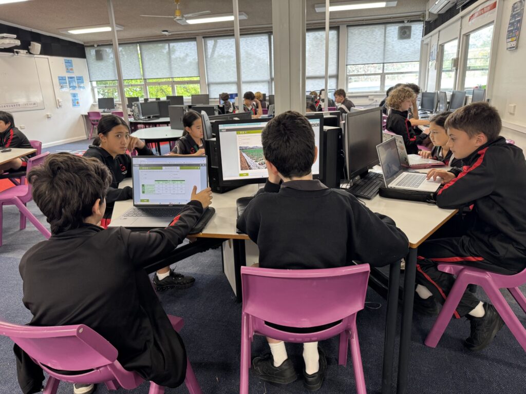 Focused students showcased confidence, teamwork, and geographical excellence through engaging real-world digital learning.