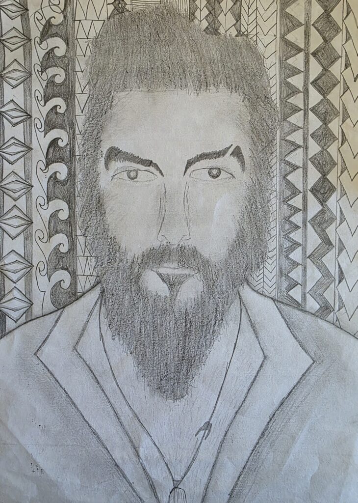 Students incorporated various drawing techniques such as line, pattern and tone in their work
