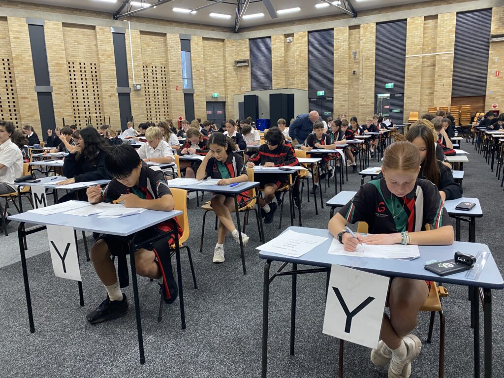 An atmosphere of commitment and determination inspiring student confidence, participation, and excellence throughout this important academic assessment.