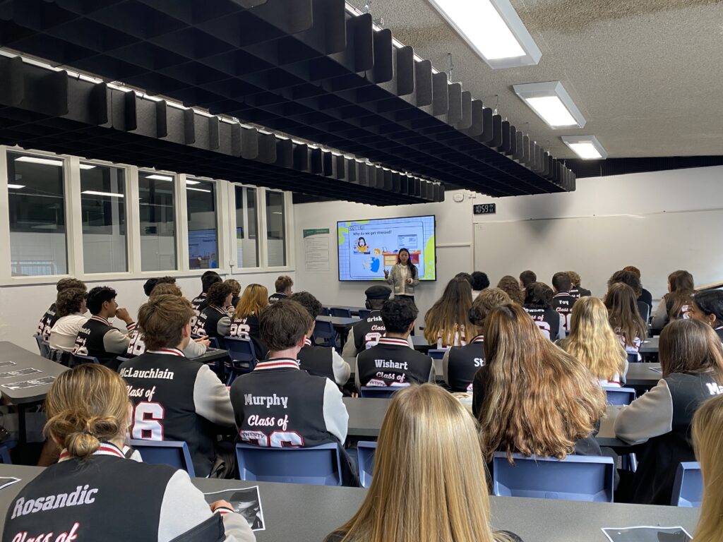 Year 12 engaged enthusiastically in expert wellbeing strategies, building resilience, confidence, and exam success.