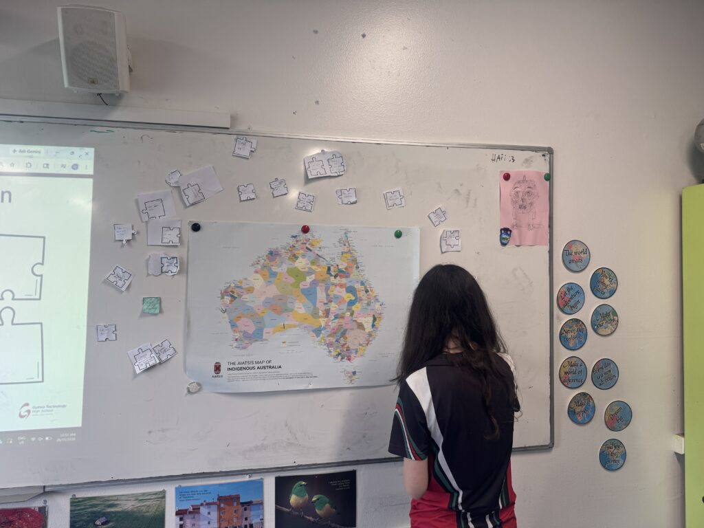 Students collaborated thoughtfully, sharing commitments and strengthening community connections during Reconciliation Week.