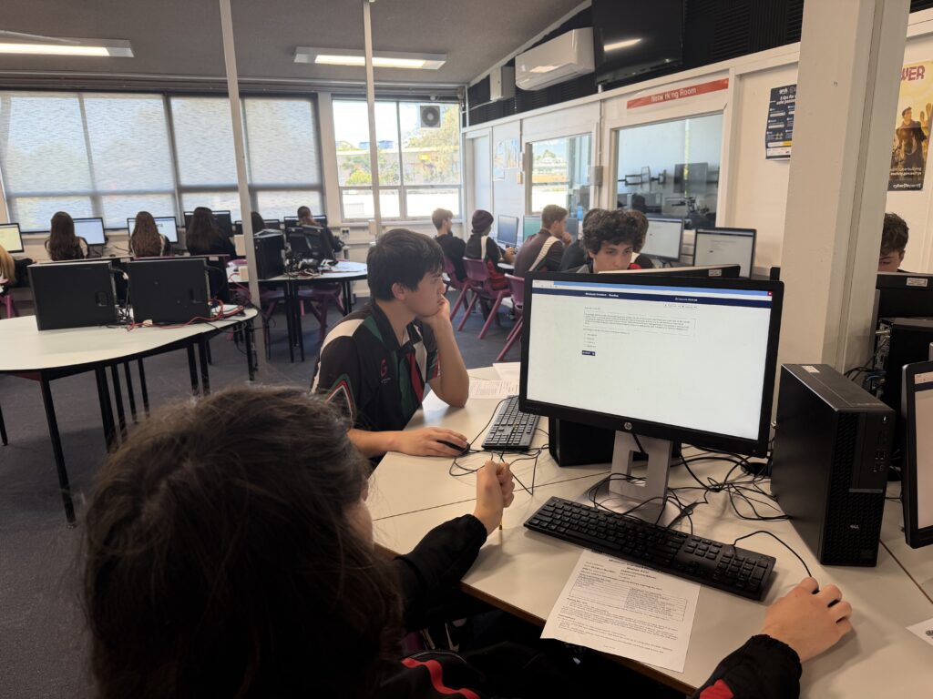 Year 10 students working diligently, demonstrating confidence, perseverance, and outstanding achievement.