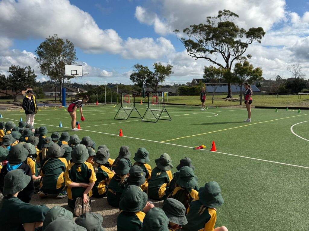 Year 9 PASS students confidently lead athletics activities, inspiring participation and teamwork.